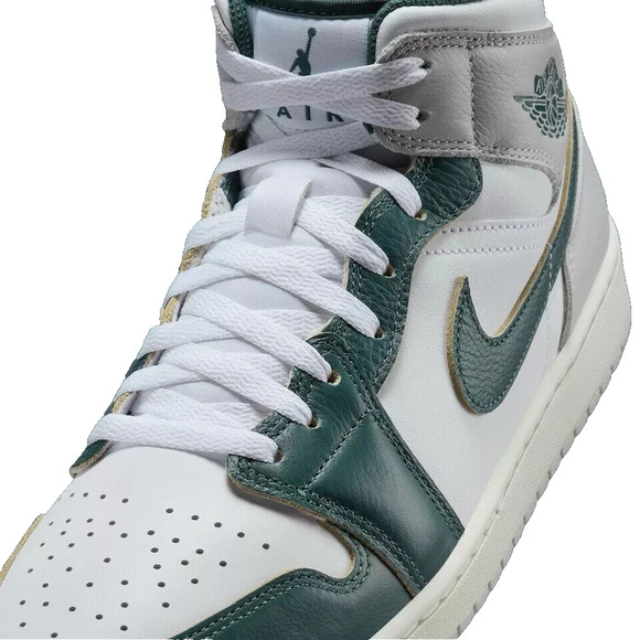 Nike Air Jordan 1 Mid SE Shoes White Oxidized Green Sail FQ7720-103 Men\'s NEW
